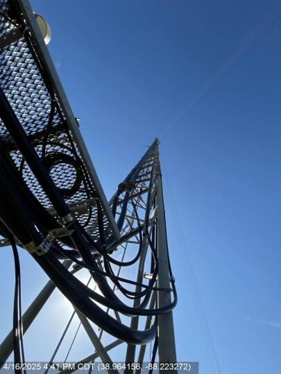 NOAA tower and wiring from ground